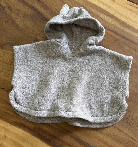 Month baby bunny - bunny, poncho