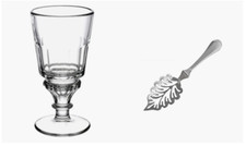 Absinthe Glass Set + Spoon New