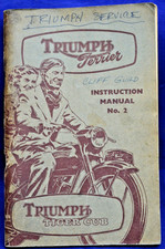 original Triumph Terrier Tiger Cub parts catalog spares list