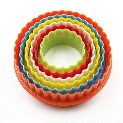 6pc round cookie cutter set - round,