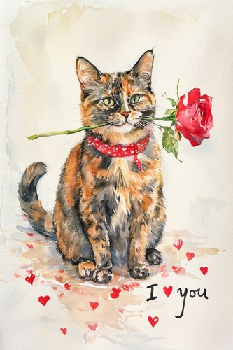 Large luxury tortoiseshell cat - large,