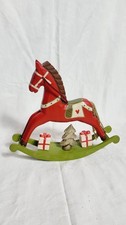Vintage wooden rocking horse