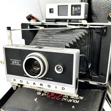 Vintage Polaroid Automatic 250 Land Camera Rangefinder Bellows Case Manual Kit