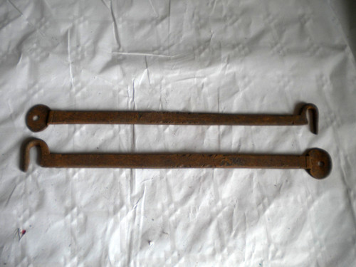 Vintage french shutter - , hooks