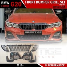 FOR BMW 3 SERIES G20 G21 M SPORT FOG LIGHT BUMPER GRILL SET FRONT GRILL MESH