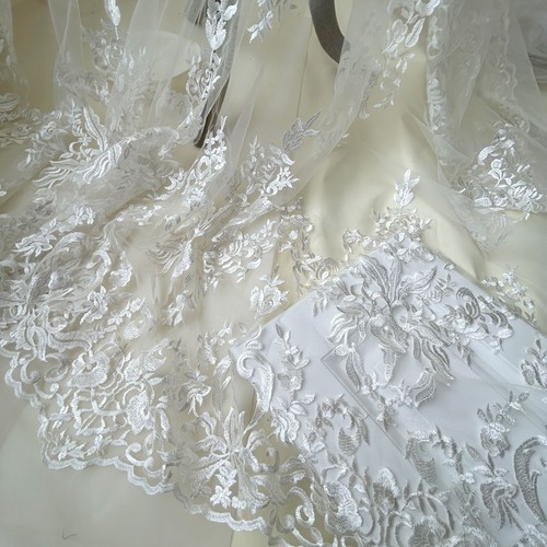 Vintage bridal lace fabric - vintage,