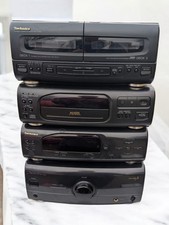 Technics Stereo System Bundle – RS-CH404 Dual Cassette Deck, SL-CH404 CD Player,