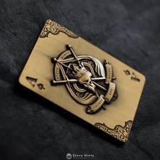 Thorns engraved antique gold - thorns,