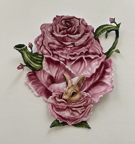 Tattered lace rose - tattered,