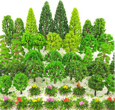60 Pieces Model Trees 1.36-6