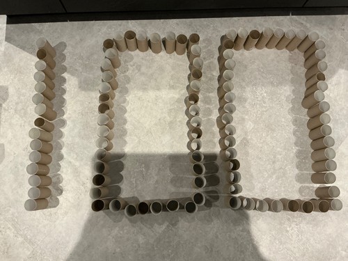 100 empty clean cardboard - x,