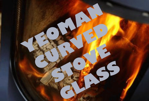 Yeoman curved stove glass - curved,
