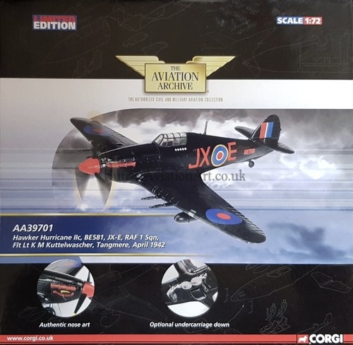 Corgi aviation aa39701 hawker - corgi,