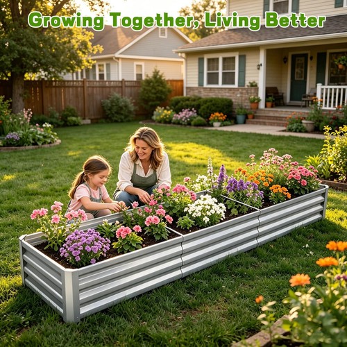 Metal raised vegetable planter - raised,