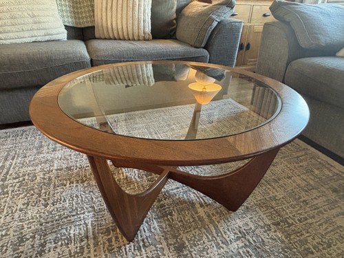 Mid century teak glass g - &,