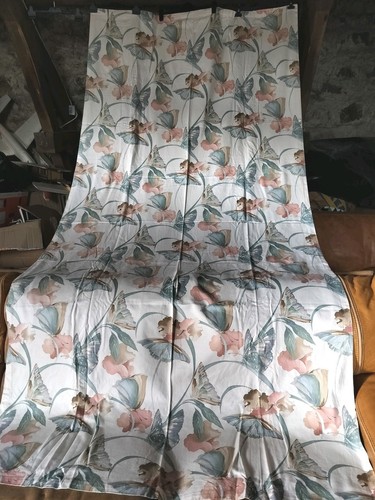 Vintage crowson fabric curtain - vintage,