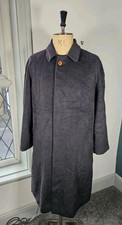CP Company 1980's Wool & Cashmere Overcoat UK 46R Black Massimo Osti Vintage XL