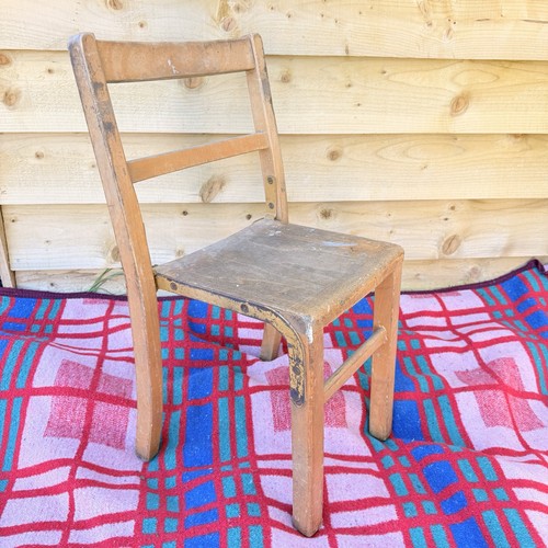 Vintage wooden child school - wooden, child's