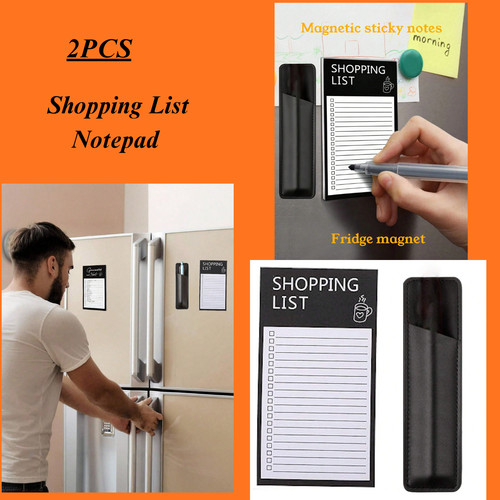 Magnetic shopping list pad - magnetic,