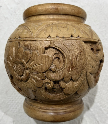 Carved floral wooden - carved,