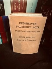 Redgrave's Factories Acts 22nd