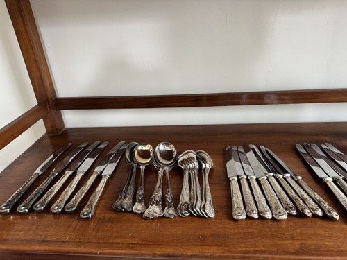 Assorted cutlery silver - , plated