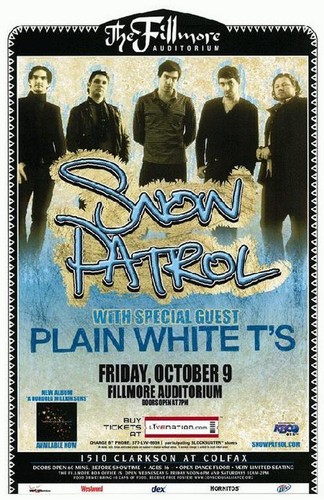 Snow patrol fillmore poster - snow,