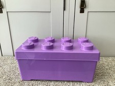 Lego Storage Box Brick ,  8 Stud Size Small In Lavender from 2012