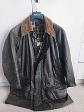 Barbour Gamefair Wax Jacket A123, C40/102cm, Large, SAGE Green, Vintage 1992