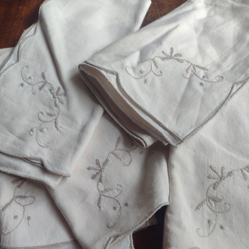 Table linen napkins white - table,