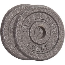 REBOXED 1" Standard Weight Plates Pair Cast Iron 2 x 1.25kg
