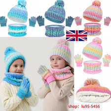 Kids Hat Scarf Gloves