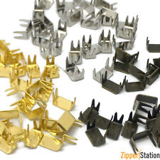 Zipper Bottom Zip Stops - Size #3 #5 #8 #10, Stopper Repair. Gold, Silver, Brass