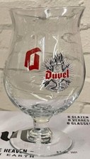 Duvel Brewery Half Pint Beer Glass - Antwerp, Belgium