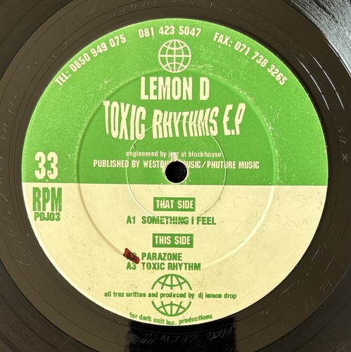 Lemon toxic rhythms e p - lemon, d