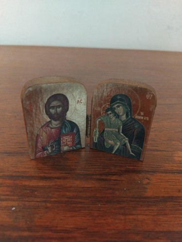 Vintage religious folding icon - folding,