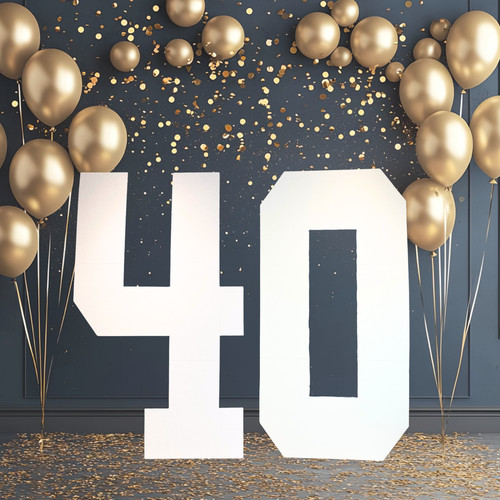4ft giant cardboard numbers - cardboard,