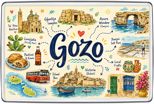 Gozo malta landmark collage - malta,