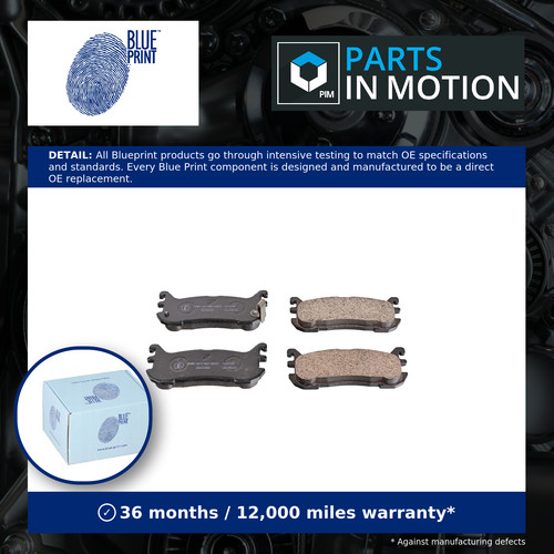 Brake pads set - pads, fits