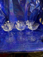 1950s Floral Etched Champagne