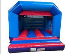 Red Blue Bouncy Castle blue