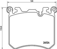 Brake pads P 06 077 BREMBO for