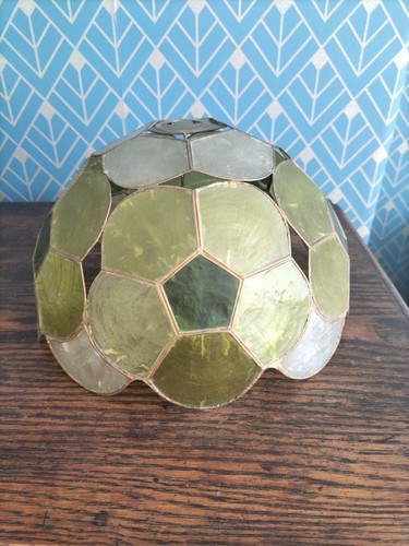 Vintage capiz shell lamp - vintage,