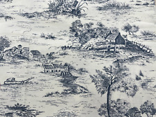 Blue Ivory Cotton Toile De