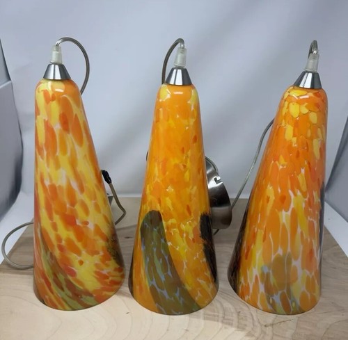 Vtg murano millefiori - 3, blown