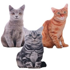 Able 50cm 3d Simulation Cat Pillow Plush Toy Cushion For Cozy Home Decor