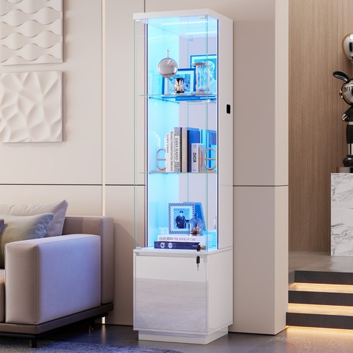 Glass display cabinet with - cabinet,