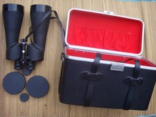 VINTAGE CARLTON 20X80 LONG RANGE BINOCULARS MADE IN JAPAN WITH HARD CASE