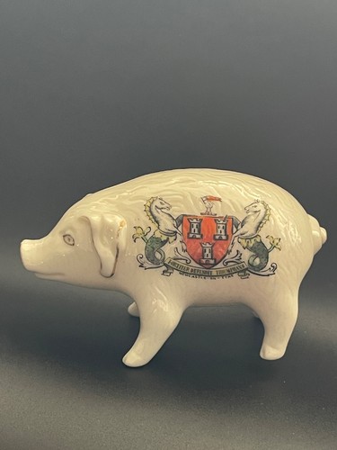 Vintage crested china pig city - vintage,