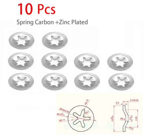 10x 1mm nickel starlock - 10x,
